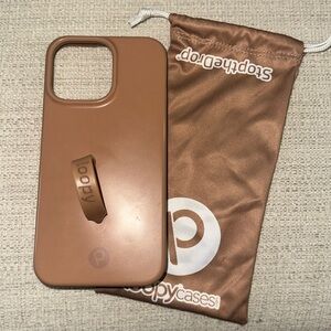 iPhone 14 Pro Max Loopy Case Brown Phone Case